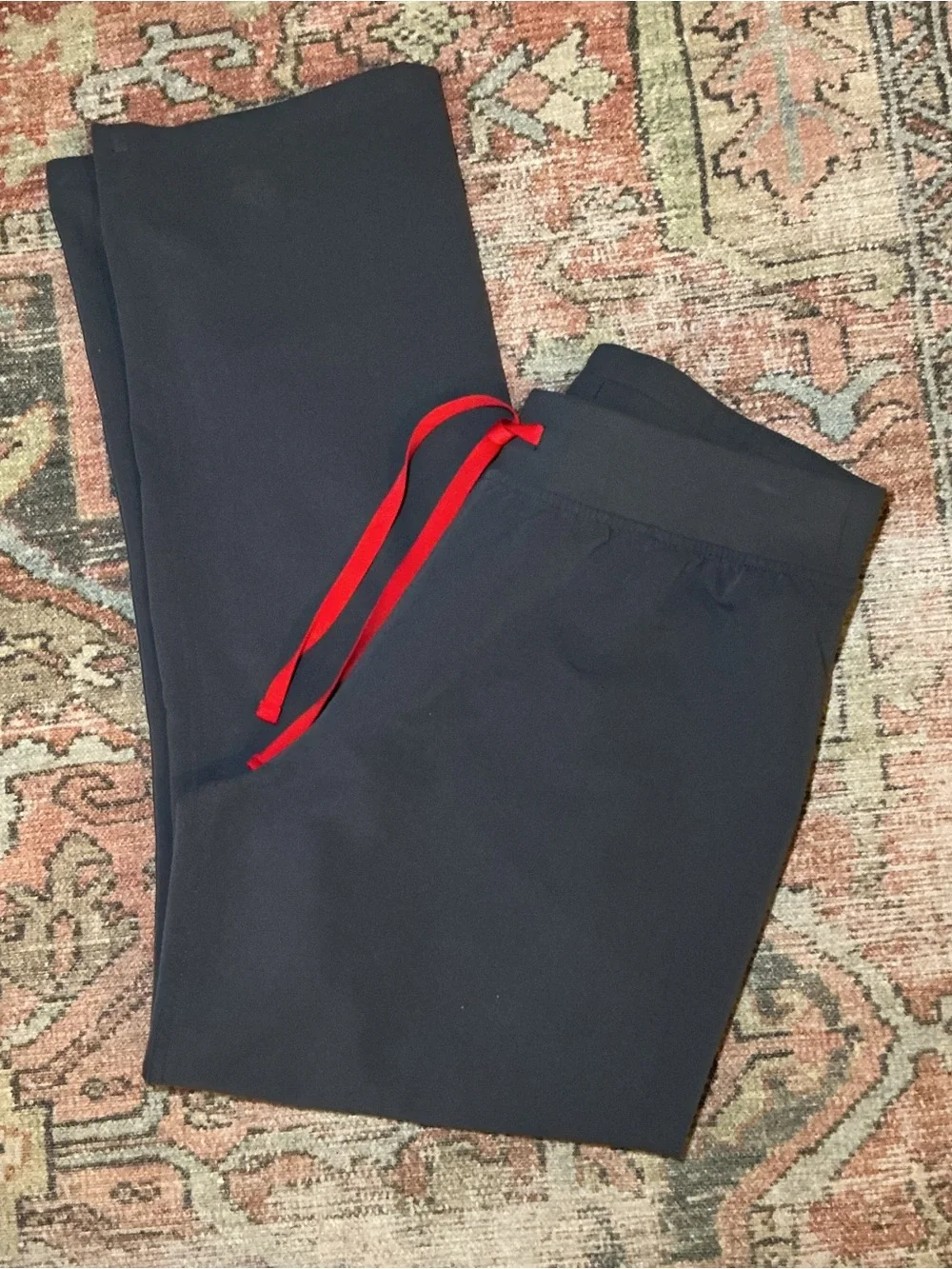 FIGS Technical Collection Scrub Pants Large Gray Straight Leg Stretch 32X29